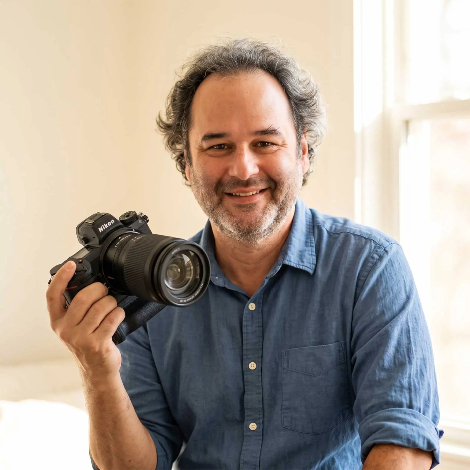 About Jose Barrios — SEO Consultant & Photographer in Orlando, FL Jose Barrios smiling with a camera, Orlando SEO consultant and photographer